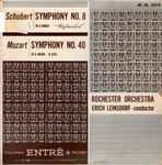 Cover for album: Schubert / Mozart - Rochester Orchestra, Erich Leinsdorf – Symphony No. 8 In B Minor 
