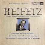 Cover for album: Ernest Bloch / Handel / Schubert - Heifetz, Emanuel Bay – Heifetz With Emanuel Bay At The Piano