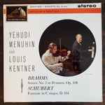 Cover for album: Yehudi Menuhin And Louis Kentner, Brahms, Schubert – Sonata No.3, Etc