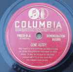 Cover for album: Gene Autry / Raymond Scott – Demonstration Record / Blueberry Hill(Shellac, 10