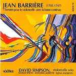 Cover for album: Barriere: Sonates Violoncelle David Simpson(CD, )