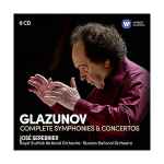 Cover for album: Alexander Glazunov, Jose Serebrier, Royal Scottish National Orchestra, Russian National Orchestra – Glazunov Complete Symphonies & Concertos(8×CD, Reissue)