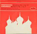 Cover for album: Shostakovich / Khrennikov - State Radio Orchestra conducted by Constantin Silvestri and Alexander Gauk – Shostakovich Symphony No. 1, OP. 10; Khrennikov Symphony No. 1, Op. 4