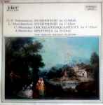Cover for album: The Mozart Society Players / C. Stamitz - J. Stamitz - L. Boccherini - G.P. Telemann – Symphonie In G-Moll, Symphonie In C-Dur, Orchesterquartett In C-Dur, Sinfonia In D-Dur(LP, Album, Compilation, Stereo)