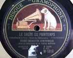 Cover for album: Igor Stravinsky, Pierre Monteux – Le Sacre Du Printemps(4×Shellac, 12