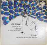Cover for album: Igor Stravinsky, Ernest Ansermet, L'Orchestre De La Suisse Romande – Symphony in C Major, Symphony in three movements(LP, Album, Mono)