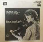 Cover for album: Beverly Somach, Stephen Lazarus - Suk, Ysaÿe, Szymanowski & Janáček – Four Pieces For Violin And Piano(LP, Album, Stereo)