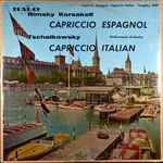 Cover for album: Rimsky Korsakov, Tschaikowsky, Philharmonia Orchestra – Capriccio Espagnol – Capriccio Italian(LP)