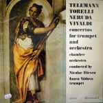 Cover for album: Telemann / Torelli / Neruda / Vivaldi - Chamber orchestra conducted by Nicolae Iliescu - trumpet Iancu Văduva – Concertos For Trumpet And Orchestra(LP)