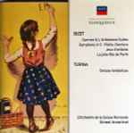 Cover for album: Bizet / Turina, Ansermet, L'Orchestre De La Suisse Romande – Carmen • L'Arlesienne Suites • Symphony In C / Danzas Fantásticas(2×CD, Compilation, Remastered)