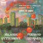 Cover for album: Fauré / Uyttenhove – Yolande Uyttenhove, Fernand Leonard – Sonate N°1 En La Majeur Op 13 / Sonate Op 95 (Violon & Piano)(LP, Stereo)