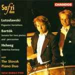 Cover for album: Safri Duo With The Slovak Piano Duo, Lutoslawski, Bartók, Helweg – Paganini Variations / Sonata For Two Pianos And Percussion / American Fantasy(CD, Album)