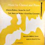 Cover for album: Brahms / Weber, Frealon Bibbins and Roslyn Frantz – Music For Clarinet And Piano(LP, Album, Mono)