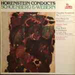 Cover for album: Horenstein Conducts Schoenberg & Webern – Chamber Symphony No. 1/ Five Pieces For Orchestra/ Pour Piano Et Orchestra(LP)