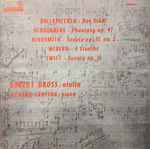 Cover for album: Dallapiccola, Schoenberg, Hindemith, Webern, Robert Gross, Richard Grayson – Due Studi / Phantasy Op. 47 / Sonata Op. 31, No. 2 / 4 Stuecke / Sonata Op. 15(LP, Stereo)