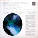 Cover for album: Peter Maxwell Davies / Richard Wernick, Jan DeGaetani, Oscar Ghiglia, Philip West – Dark Angels / Songs Of Remembrance(LP, Album, Stereo)