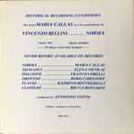 Cover for album: Vincenzo Bellini, Maria Callas, Corelli, Nicolai, Christoff ; Votto – Norma - Trieste 1953, Abridged(2×LP)