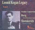 Cover for album: Berg / Shostakovich, Leonid Kogan – Violin Concertos 