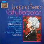 Cover for album: Luciano Berio - Cathy Berberian – Epifanie / Folk Songs / Sequenza VI / Chemins II / Chemins III