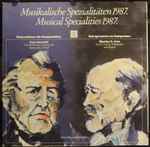 Cover for album: Franz Berwald, Charles E. Ives - Das Folkwang Klaviertrio – Musikalische Spezialitäten 1987. = Musical Specialities 1987. (Unternehmer Als Komponisten = Entrepreneurs As Composers)(LP)