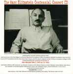 Cover for album: The Marc Blitzstein Centennial Concert CD(CD, Album, Stereo, Mono)