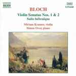 Cover for album: Violin Sonatas Nos. 1 & 2 • Suite Hébraïque