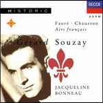 Cover for album: Gérard Souzay, Jacqueline Bonneau, Gabriel Fauré, Ernest Chausson, Antoine Boesset – Airs français (Mélodies )(CD, Mono)