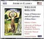 Cover for album: William Bolcom - University Of Michigan School Of Music Symphony Orchestra, University Musical Society, Leonard Slatkin – Songs Of Innocence And Of Experience (William Blake)