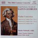 Cover for album: Joseph Boulogne, Chevalier De Saint-Georges - Takako Nishizaki, Cologne Chamber Orchestra, Helmut Müller-Brühl – Violin Concertos