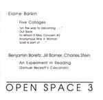 Cover for album: Elaine Barkin / Benjamin Boretz, Jill Borner, Charles Stein (2) – Five Collages / An Experiment In Reading(CD, Album)