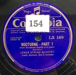 Cover for album: Léner String Quartet, Borodin – Nocturne (From The Second Quartet In D Major)(Shellac, 12