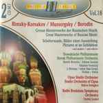 Cover for album: Rimsky-Korsakov / Mussorgsky / Borodin – Great Masterworks Of Russian Music: Scheherezade, Pictures At An Exhibition, And Others(2×CD, Compilation)