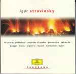 Cover for album: Stravinsky, Karajan, Boulez, Marriner, Maazel, Markevitch, Dutoit – Le Sacre Du Printemps - Symphony Of Psalms - Petrouchka - Pulcinella(2×CD, Compilation, Remastered, Stereo)