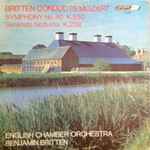 Cover for album: Mozart, Benjamin Britten, English Chamber Orchestra – Britten Conducts Mozart