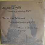 Cover for album: Antonio Vivaldi / Tommaso Albinoni, Membres de la Societas Musica Copenhague – Sonate En Mi Mineur Op. 2 N°9 / Trio-Sonate En la Majeur Op.1 N°3(7