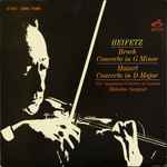 Cover for album: Heifetz, Bruch / Mozart - New Symphony Orchestra Of London, Sir Malcolm Sargent – Concerto In G Minor / Concerto In D Major