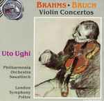Cover for album: Johannes Brahms, Max Bruch, Philharmonia Orchestra, Wolfgang Sawallisch, The London Symphony Orchestra, Georges Prêtre, Uto Ughi – Violin Concertos