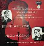 Cover for album: Schumann, Bruch, Johann Christian Bach / Joseph Schuster, Franz Waxman Conducting The Los Angeles Orchestral Society – Concerto In A Minor, OP. 129 / Kol Nidrei, OP. 47 / Concerto In C Minor(LP, Mono)
