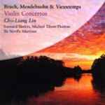 Cover for album: Bruch, Mendelssohn, Vieuxtemps : Cho-Liang Lin, Leonard Slatkin, Michael Tilson Thomas, Sir Neville Marriner – Violin Concertos