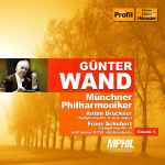 Cover for album: Günter Wand, Münchner Philharmoniker - Anton Bruckner / Franz Schubert – Symphony No. 8 In C Minor / Symphony No. 8 In B Minor D759 »Unfinished«(2×CD, Remastered)