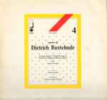Cover for album: Dieterich Buxtehude, Coro Da Camera Del Centro Italiano Di Musica Antica – Cantate Di Dietrich Buxtehude(LP, Stereo)