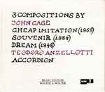 Cover for album: Teodoro Anzellotti · John Cage – John Cage(CD, Album)