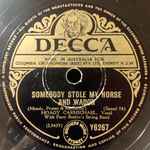 Cover for album: Hoagy Carmichael, Danny Kaye (2) – Somebody Stole My Horse And Wagon / The Handout Song(Shellac, 10