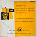 Cover for album: Beethoven, Zino Francescatti, Robert Casadesus – Sonata No.9 In A Major For Violin And Piano Op.47 (