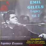 Cover for album: Emil Gilels, Alyabiev – Emil Gilels Legacy - Volume 2(CD, Compilation, Remastered, Stereo, Mono)