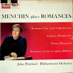 Cover for album: Yehudi Menuhin With Philharmonia Orchestra Conducted By John Pritchard – Menuhin Plays Romances