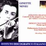 Cover for album: Ginette Neveu / Johannes Brahms, Ernest Chausson – Ginette Neveu Plays Brahms And Chausson(CD, Reissue)