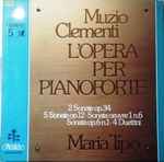 Cover for album: Muzio Clementi, Maria Tipo – L'Opera Per Pianoforte 5 - 2 Sonate Op. 34 - 5 Sonate Op. 12 - Sonata Œuvre 1 Op. 6 - Sonata Op. 6 N. 1 - 4 Duettini(3×LP, Album, Stereo, Box Set, )
