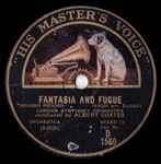 Cover for album: Johann Sebastian Bach, Sir Edward Elgar, Albert Coates, The London Symphony Orchestra – Fantasia And Fugue(Shellac, 12