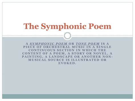 image symphonic poem
